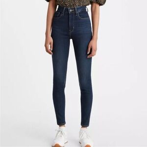 Levi’s Premium 721 High Rise Skinny Dark Blue Jeans - 30” inseam